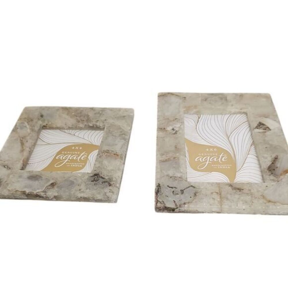 Agate Photo Frame 2-Piece Set - Picture 6 of 7